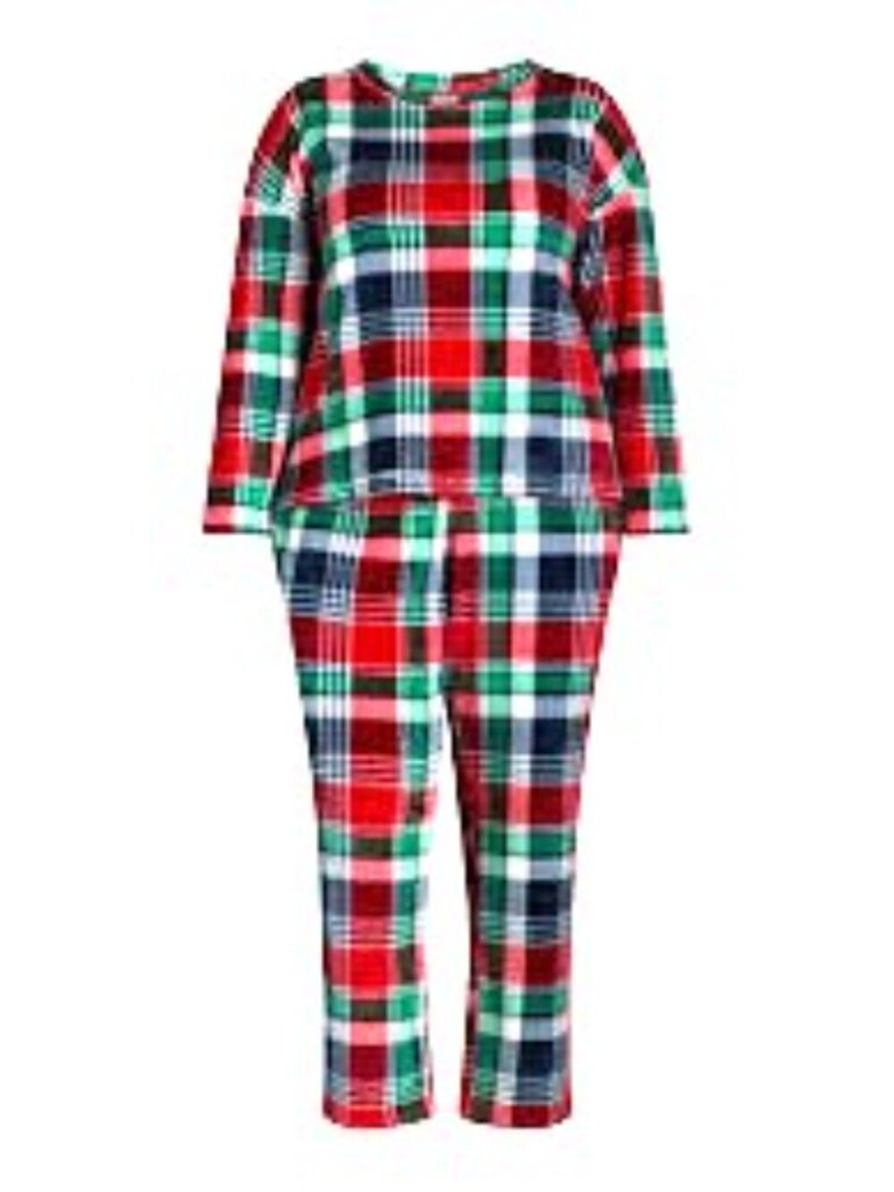 Joyspun RED PLAID FLEECE Pajama Set Lounge Size M / 8 - 10